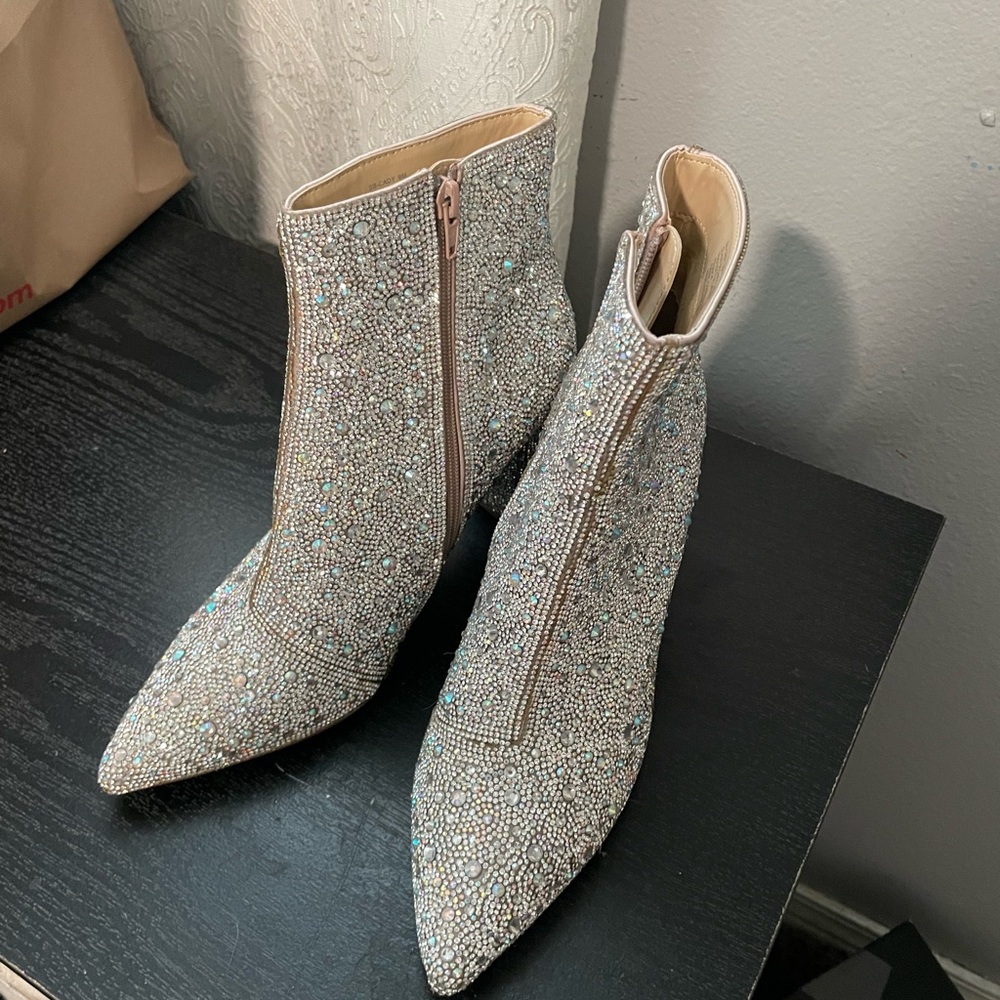 Betsey Johnson Rhinestone cady Boots